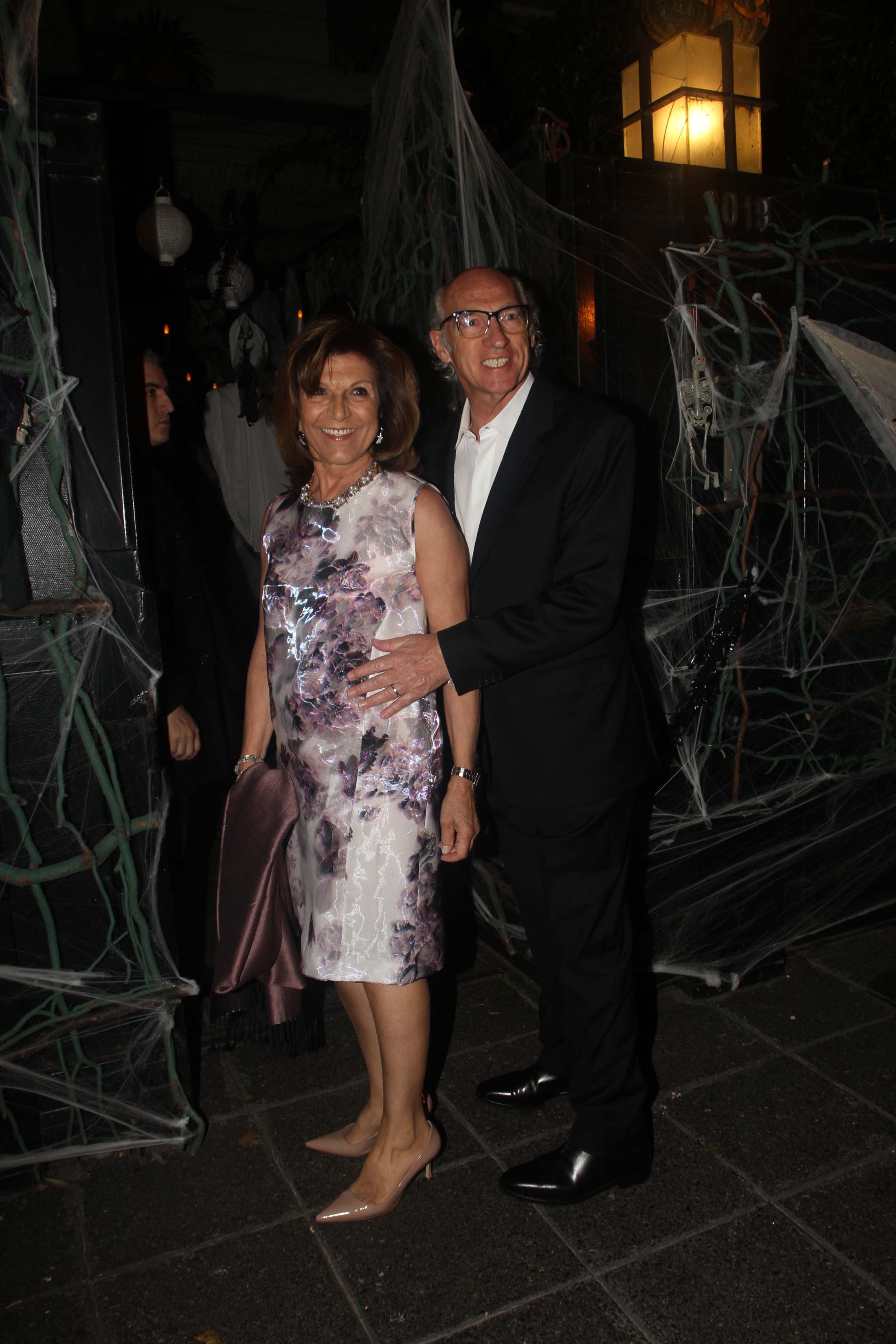 Carlos Bianchi y su mujer Margarita en el cumple de Marcela Tinayre. (Foto: Movilpress)