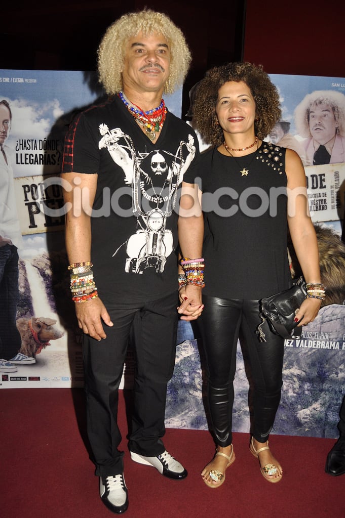 Carlos Valderrama y Elvira Redondo, su esposa. (Foto: Jennifer Rubio-Ciudad.com)