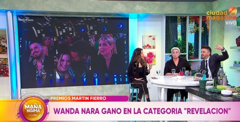 Carmen Barbieri cuestionó fuerte a Benjamín Vicuña por su supuesta burla a Wanda Nara en los Martín Fierro