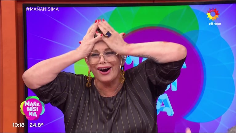 Carmen Barbieri en Mañanísima (Foto: captura de eltrece).