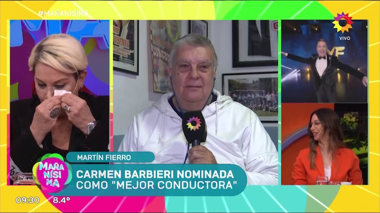 Carmen Barbieri entrevistó a Luis Ventura en Mañanísima.