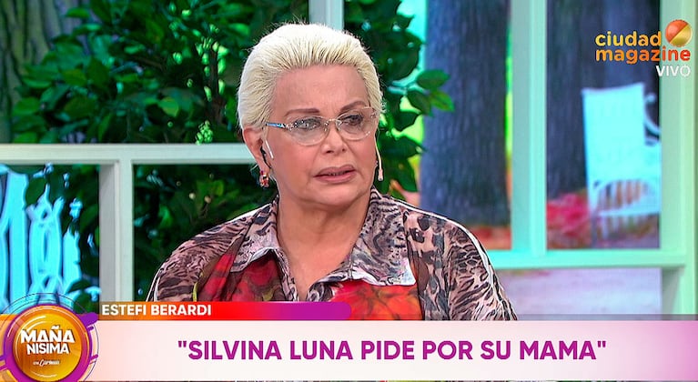 Carmen Barbieri habló del conmovedor pedido de Silvina Luna: “Si pide por la mamá es porque la está viendo”