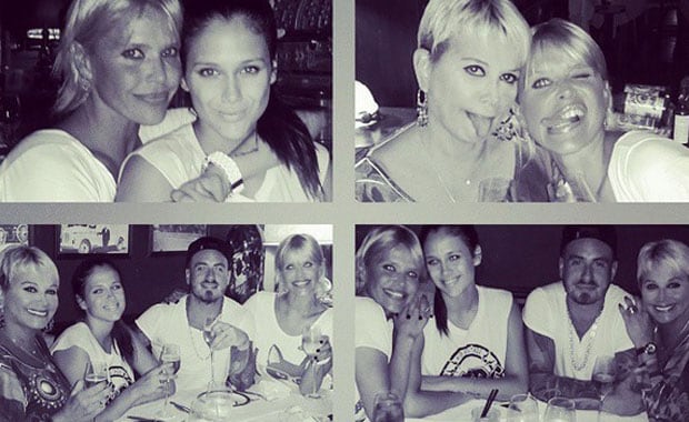 Carmen Barbieri, Nazarena Vélez, Federico Bal y Barbie Vélez (Foto: Instagram)