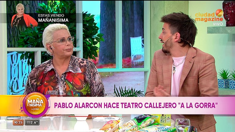 Carmen Barbieri y Pampito en Mañanísima.