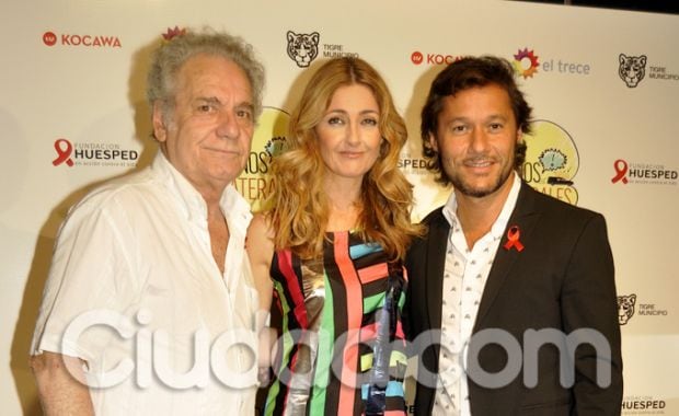 Carola Reyna, Arana y Diego, en el evento organizado por Fundación Huésped. (Jennifer Rubio - Ciudad.com)