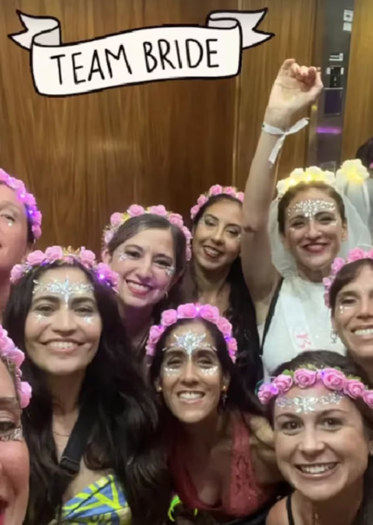 Carolina Amoroso celebró su despedida de soltera con amigas en Río de Janeiro: todas las fotos