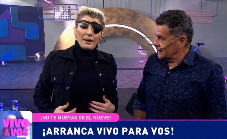 Carolina Papaleo apareció con un parche en el ojo en su programa y generó preocupación: “Tuve una úlcera”