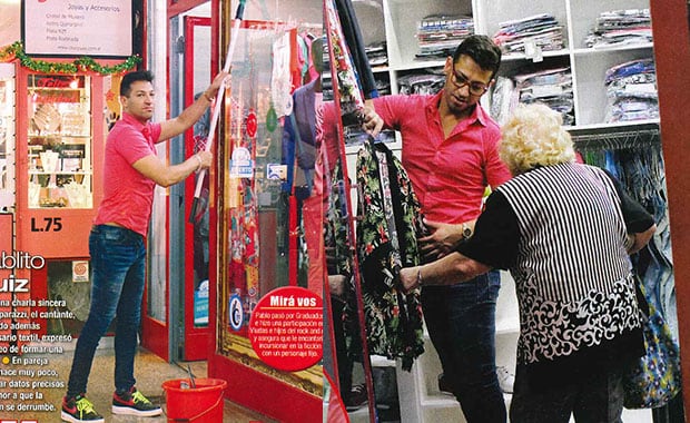 Casa Ruiz se llama el local de ropa que Pablito Ruiz puso en la Galería París. (Foto: revista Paparazzi)