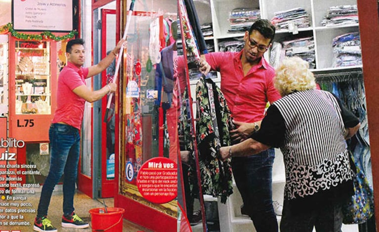 Casa Ruiz se llama el local de ropa que Pablito Ruiz puso en la Galería París. (Foto: revista Paparazzi)