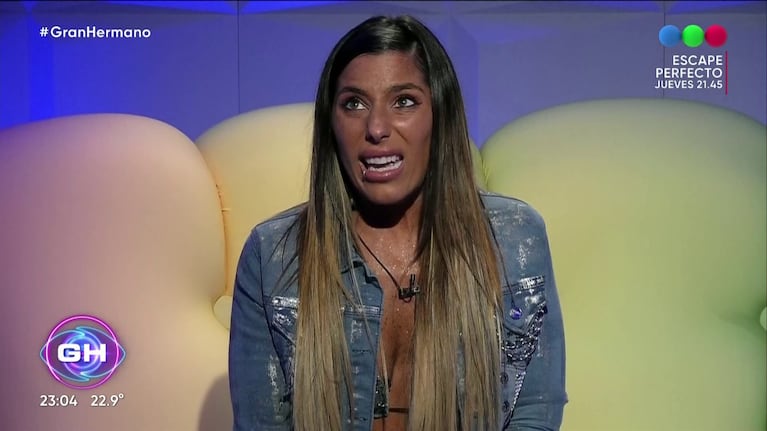 Cata Gorostidi en el confesionario de Gran  Hermano.