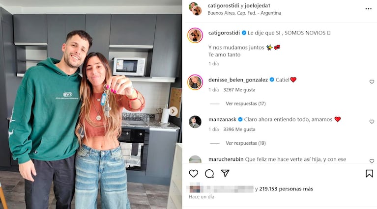 Catalina Gorostidi contó cómo Joel Ojeda le pidió que sea su novia: “Fue re auténtico”