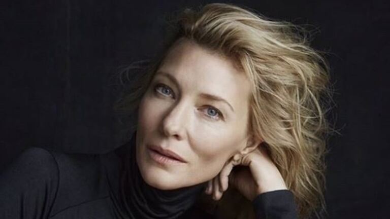 Cate Blanchett se lastimó la cabeza con una motosierra.