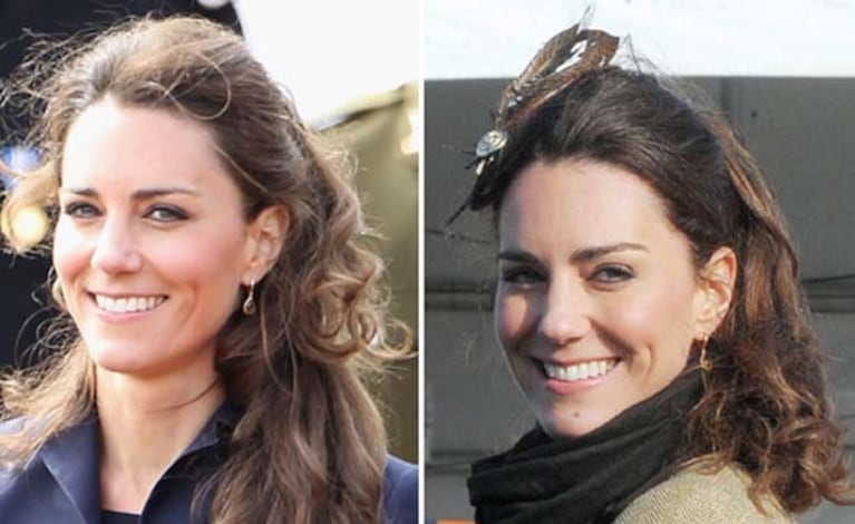 Catherine Middleton con el cabello recogido. (Foto Web)