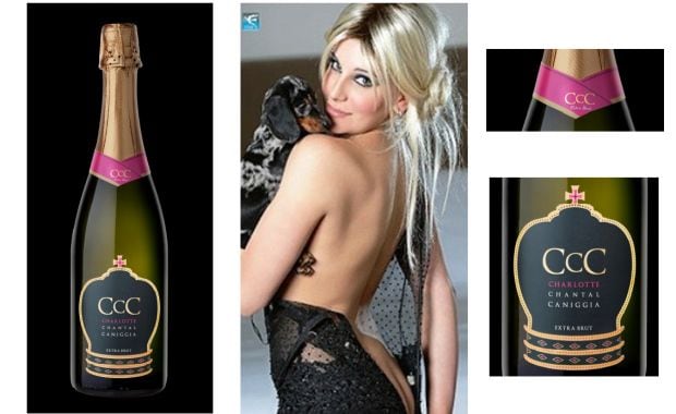 CCC, el champagne de Charlotte Caniggia. 