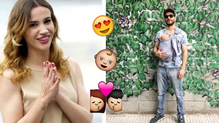 Celeste Cid compartió una tierna foto de Michel Noher con su hijo Antón en Instagram.