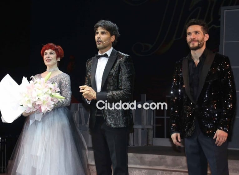 Celeste Cid fue a ver a Michel Noher al teatro con su bebé de tres meses