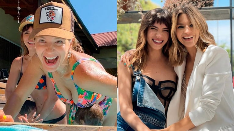 Celeste Cid y Marcela Kloosterboer disfrutan del verano. 