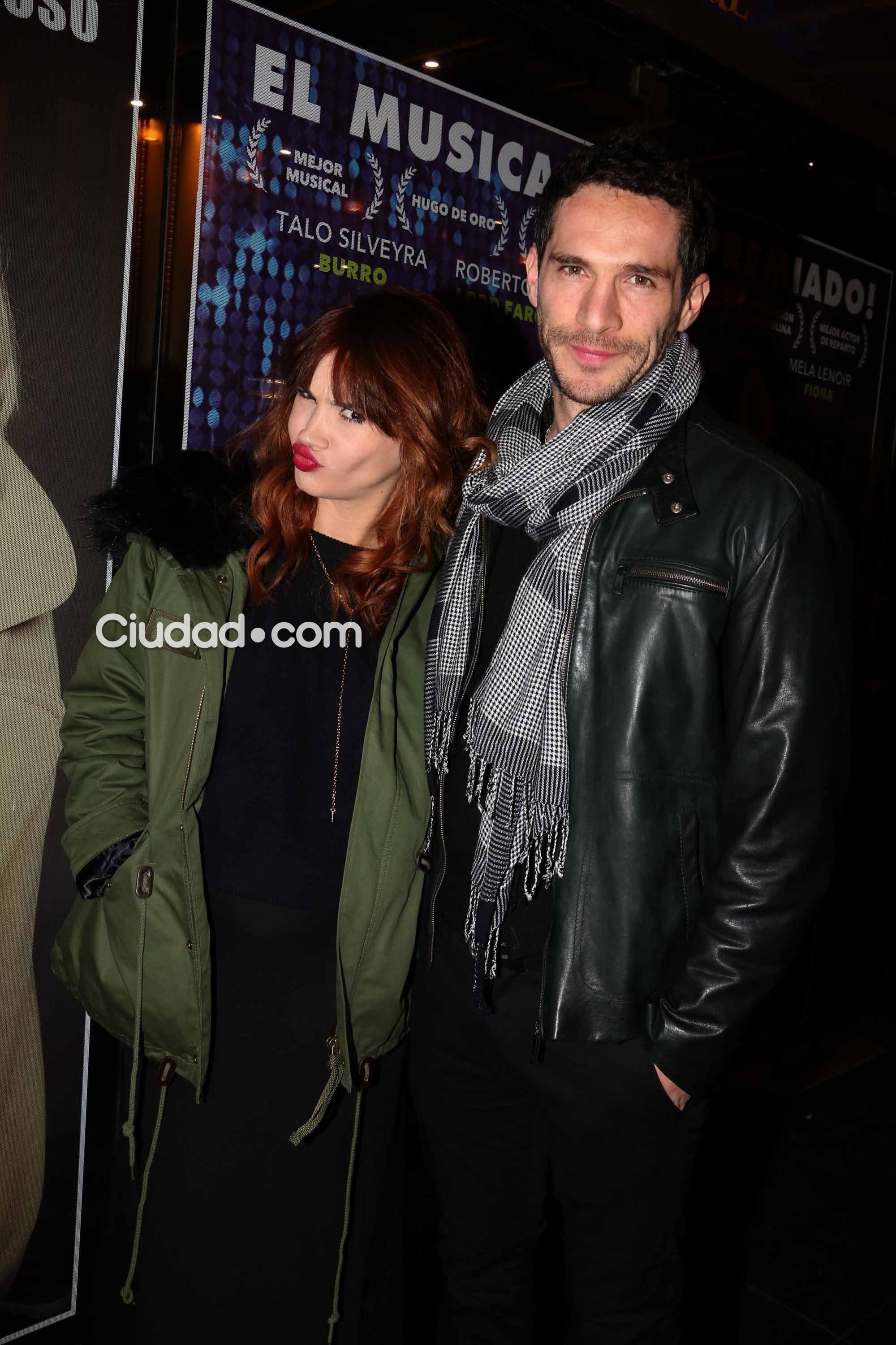 Celeste Cid y Michel Noher, en el teatro (Foto: Movilpress)