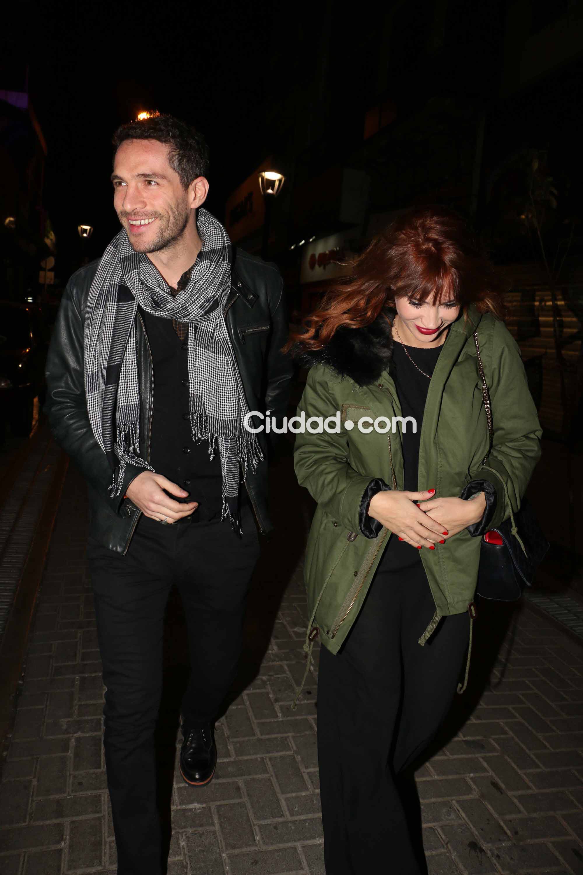 Celeste Cid y Michel Noher, en el teatro (Foto: Movilpress)