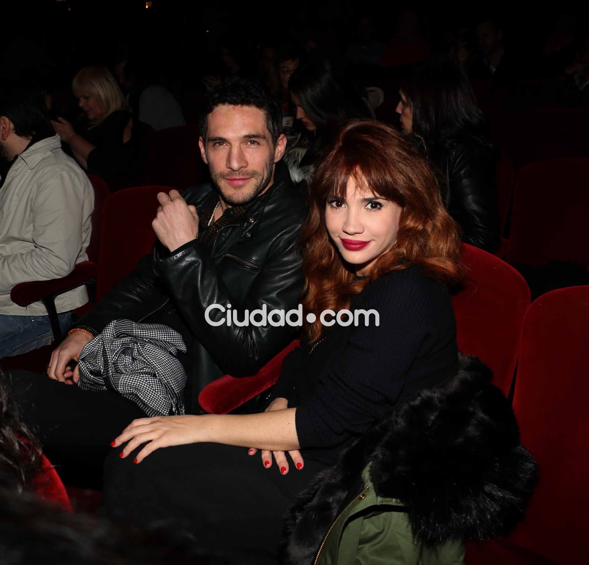 Celeste Cid y Michel Noher, en el teatro (Foto: Movilpress)