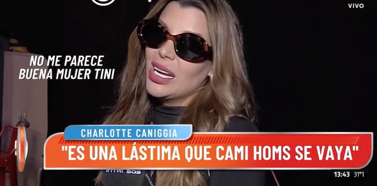 Charlotte Caniggia Fulminó A Tini Stoessel En Defensa De Camila Homs “no Me Parece Una Buena 3514