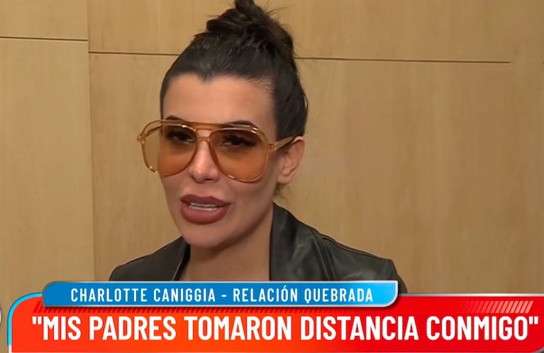 Charlotte Caniggia habló con dolor de la nula relación con sus padres: “Ellos tomaron distancia”