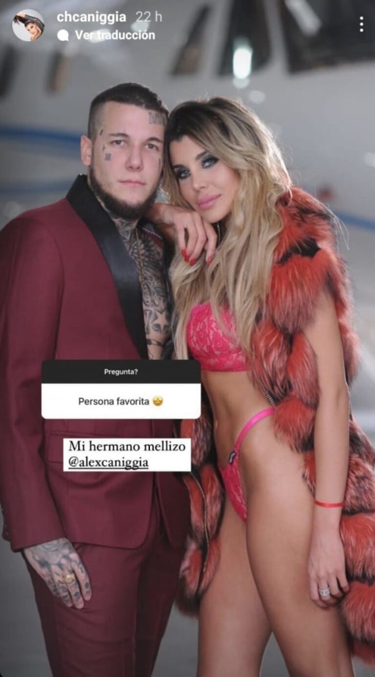 Charlotte Caniggia no dudó al elegir a su persona favorita en el mundo: "Es mi hermano mellizo, Alex"