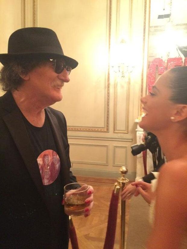 Charly García se divirtió con Martina Stoessel  (Foto: Twitter).