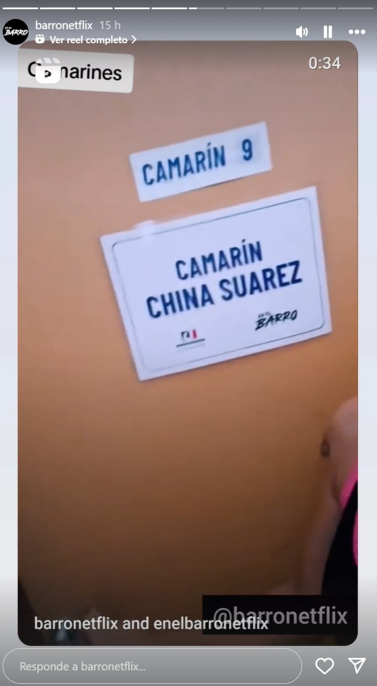 China dejó ver cómo es su camarín en el spin-off de El Marginal.