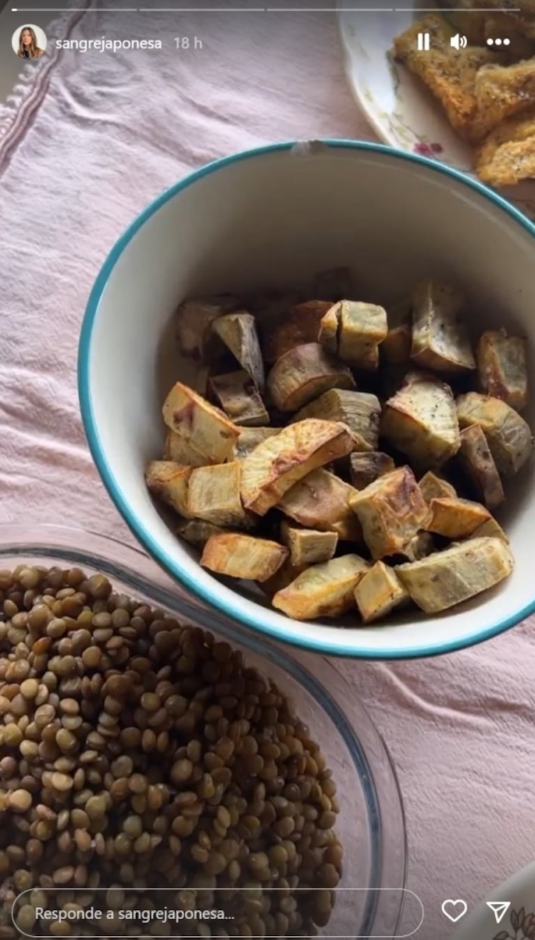 China Suárez le preparó un almuerzo especial a Rusherking para celebrar la primavera: "Pollo para él"