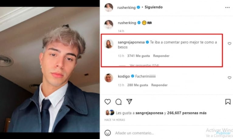 China Suárez mostró su apasionado reencuentro con Rusherking desde la cama: abrazos y muchos besos