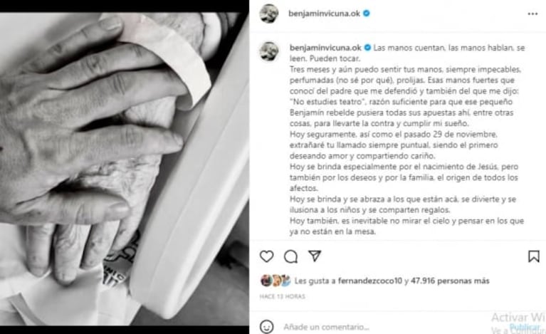 China Suárez publicó una profunda reflexión tras pasar Navidad con Benjamín Vicuña y con sus hijos