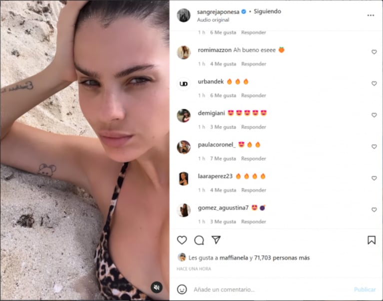 China Suárez se mostró súper sensual en la playa durante sus vacaciones con Rusherking