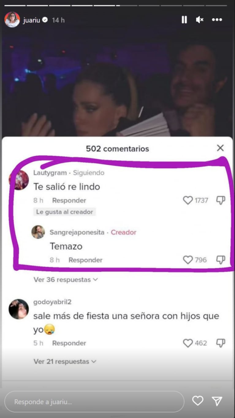 China Suárez sorprendió cantando y bailando un tema de Lauty Gram en pleno el rumor de romance: "Te salió re lindo"