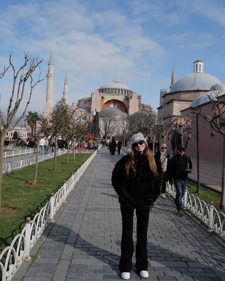 China Suárez, una argentina suelta en Estambul: probó comidas típicas y visitó lugares históricos con Icardi