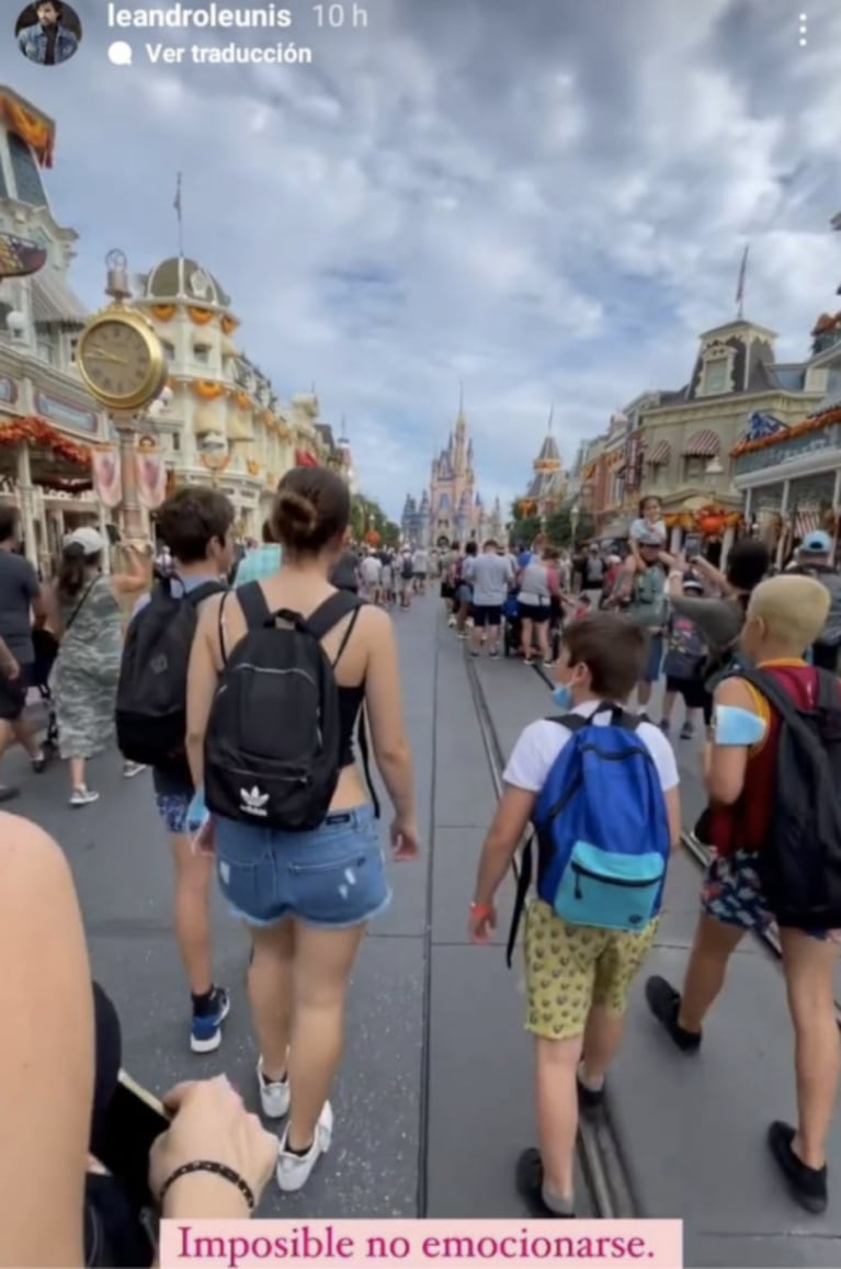 Chino Leunis cumplió su sueño de viajar a Disney con su familia ensamblada: las fotos de una luna de miel distinta 