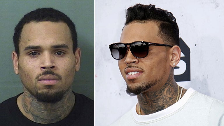 Chris Brown fue arrestado después de un recital bajo el cargo de agresión. (Foto: AP y Reuter)