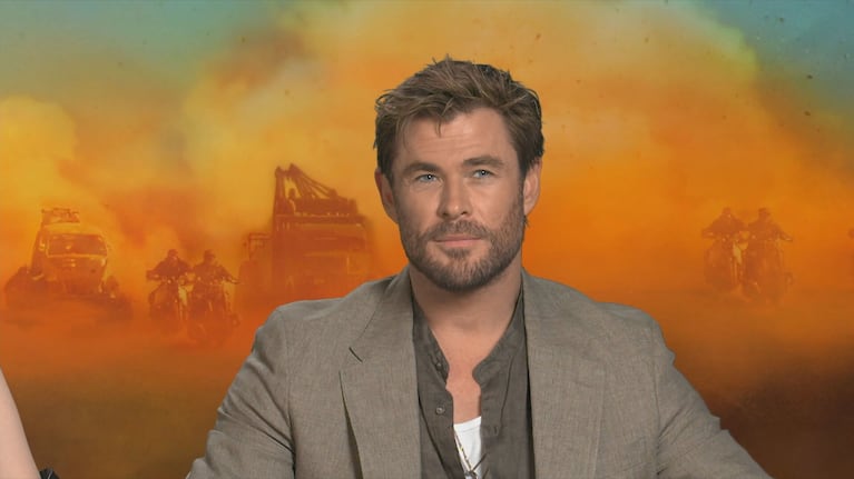 Chris Hemsworth trató de hablar en "argentino" (Foto: captura TN)