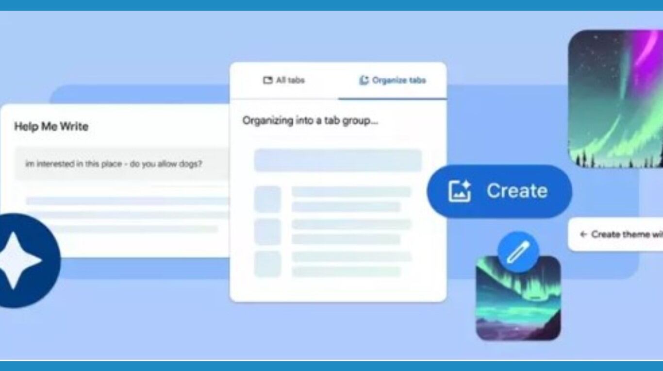 Chrome aplica la IA para organizar pestañas y crear temas personalizados en su última actualización