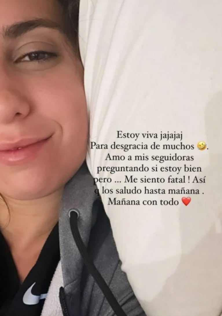 Cinthia Fernández contó por qué debió irse de la fiesta de cumpleaños de Ángel de Brito