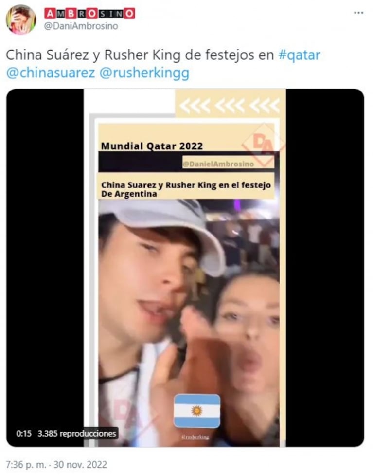 Cinthia Fernández criticó a la China Suárez por viajar a Qatar y recordó un viejo rumor: "¿Fue a ver a De Paul?"