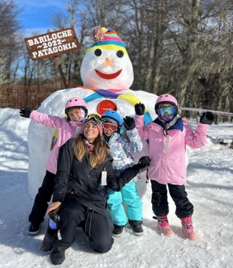 Cinthia Fernández y sus hijas disfrutaron de sus vacaciones en Bariloche: el álbum de fotos