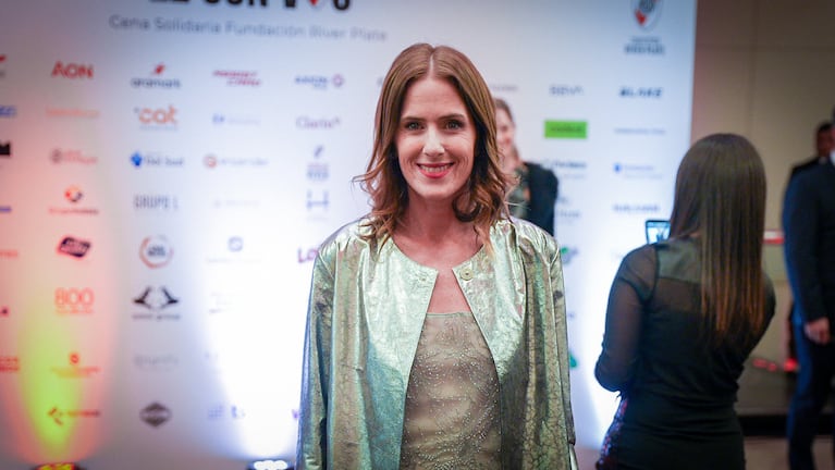 Clara D'onofrio, presidenta de la Fundación River Plate, en la Cena Solidaria. (Foto: Nicolás González - TN)