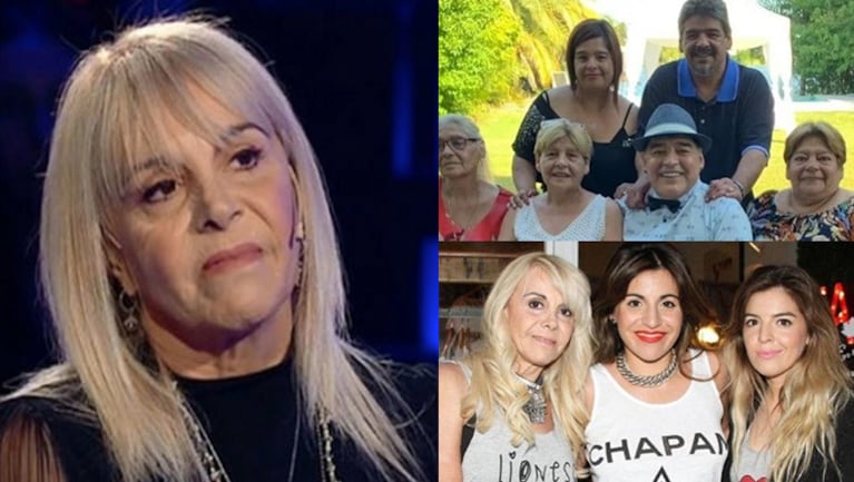 Claudia Villafañe estalló contra las hermanas de Diego Maradona.