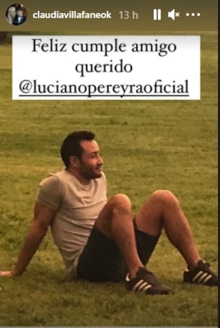 Claudia Villafañe saludó a Luciano Pereyra por su cumple con un profundo mensaje y fotos inéditas de su amistad: "Te quiero mucho"