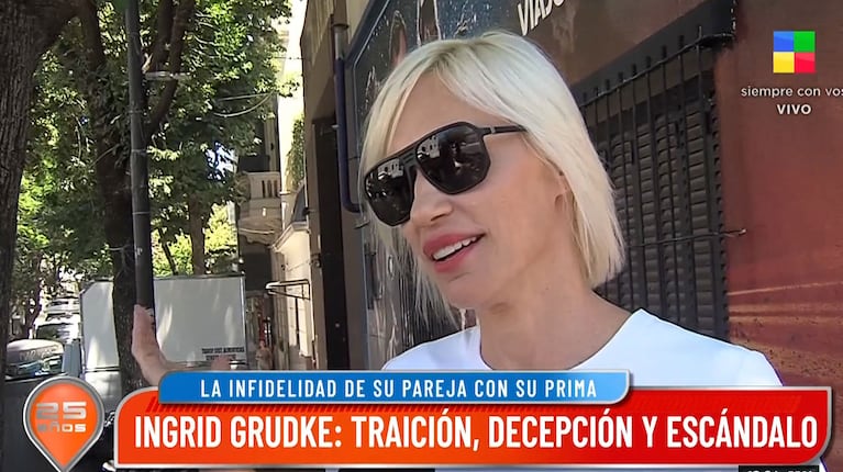 Cómo está Ingrid Grudke, a tres meses de la infidelidad de su marido con su sobrina