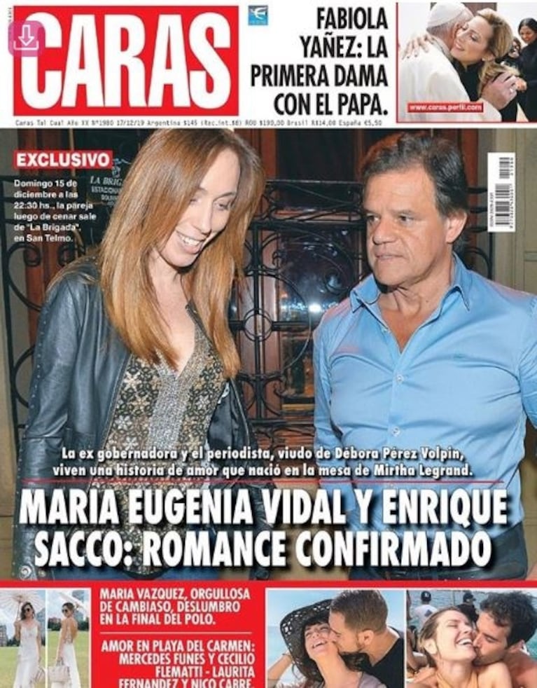 Cómo nació el romance entre María Eugenia Vidal y Enrique Sacco: "Coincidieron en el programa de Mirtha"