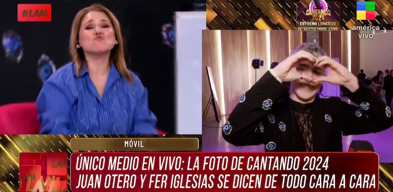 Cómo terminó el picante cara a cara de Fernanda Iglesias con Juan Otero, el hijo de Flor Peña