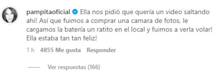 Conmovedor mensaje de Pampita sobre su hija Blanca a Benjamín Vicuña, a diez años de su muerte: "Ella estaba tan feliz"