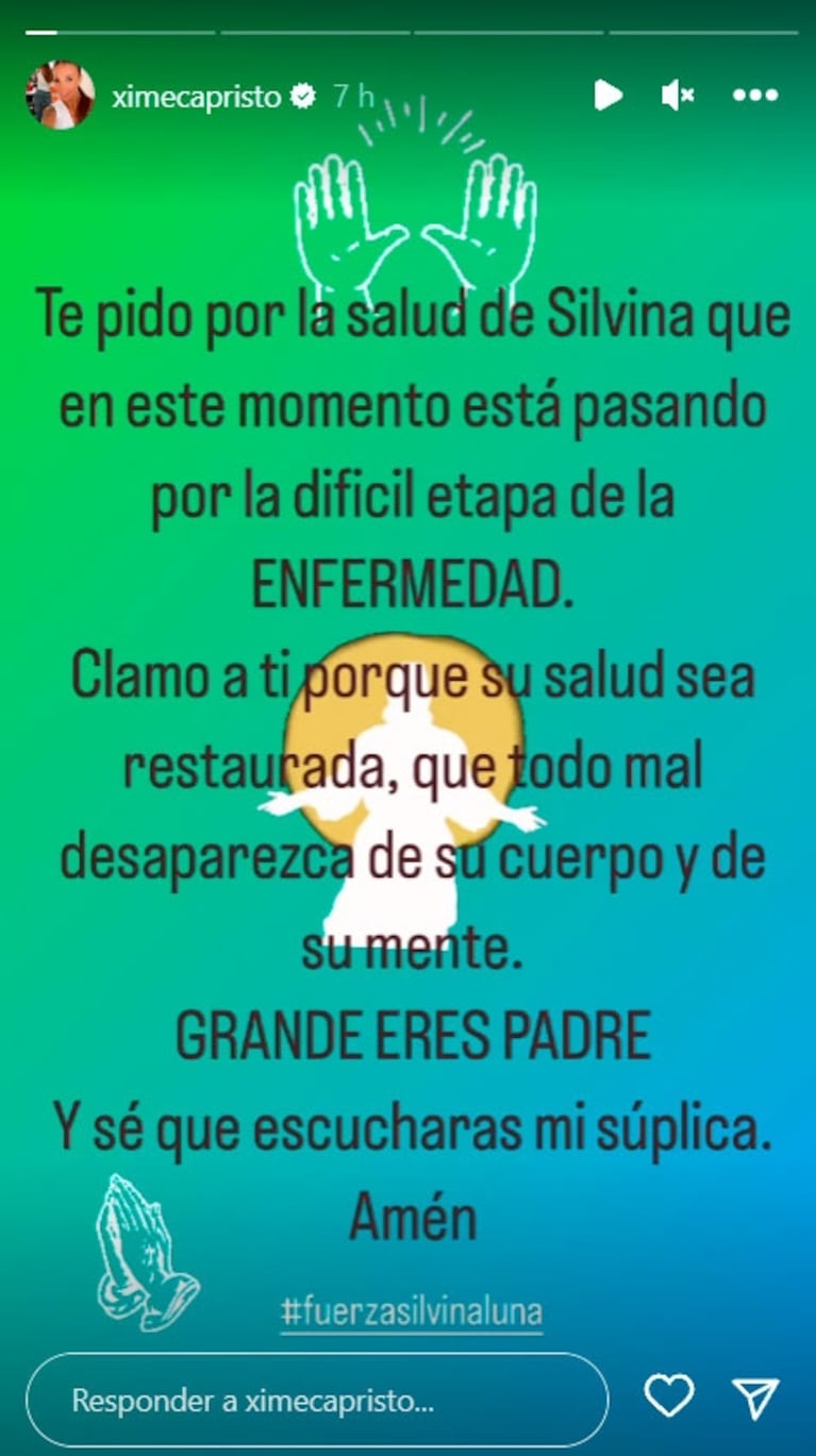 Conmovedor mensaje de Ximena Capristo para Silvina Luna, quien lucha por su vida: "Por muchas carcajadas más"